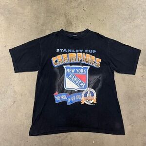 Vintage USA made 1994 New York rangers nhl Stanley‎ cup tee shirt